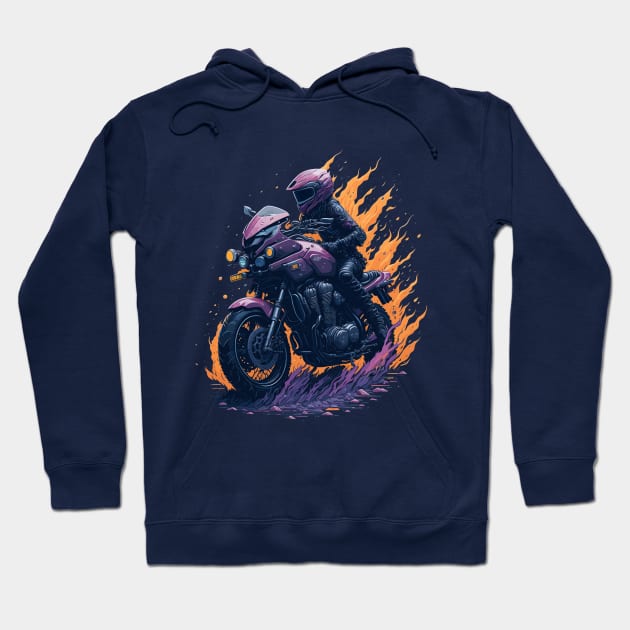 Extreme biker Hoodie by webbygfx